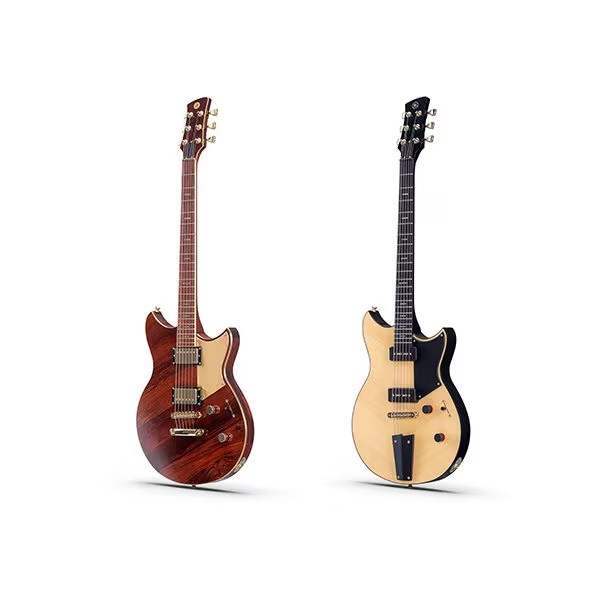 "Upcycling Guitar" concept models (From left: Model "Marimba", Model "Piano")